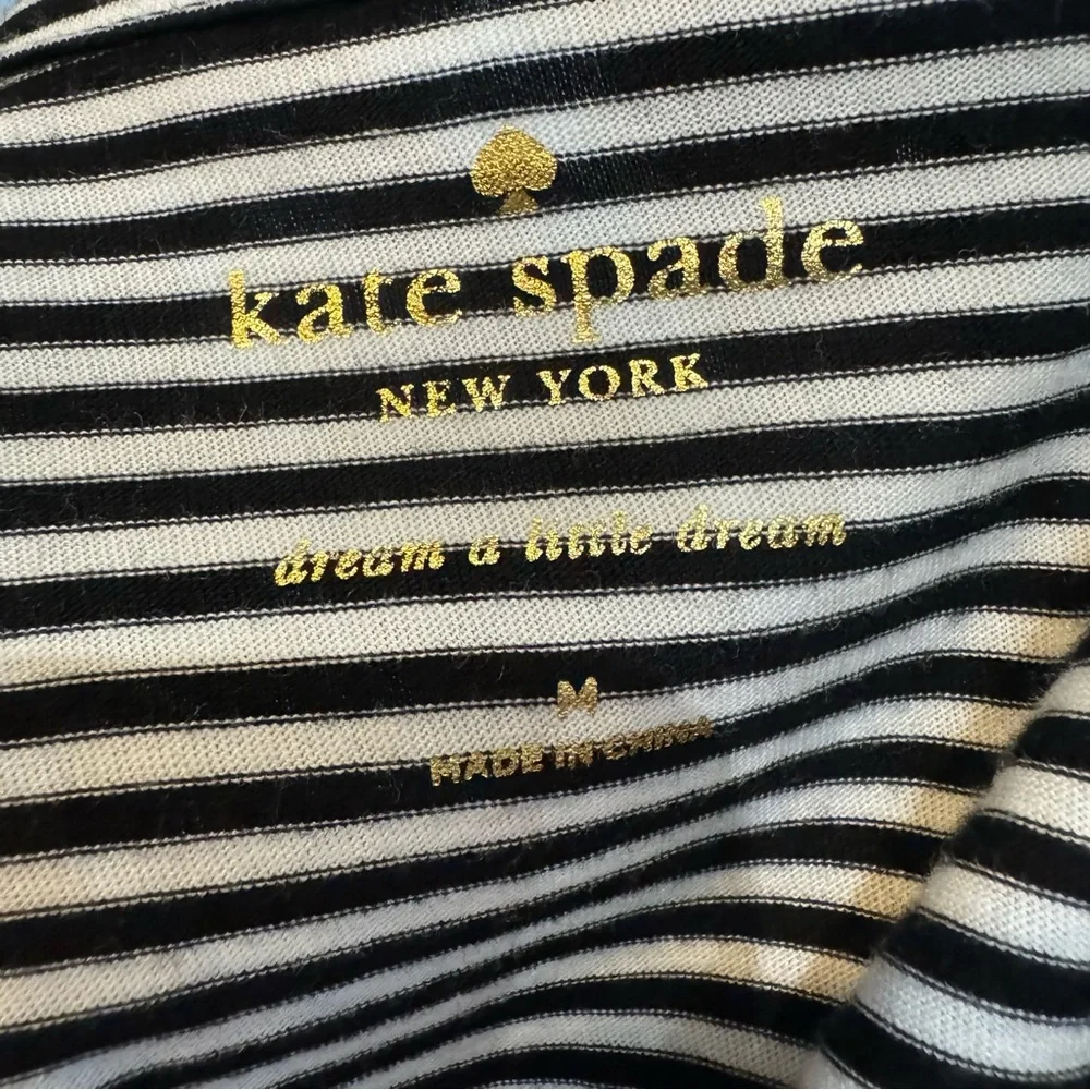 Kate Spade striped pajama top-size small